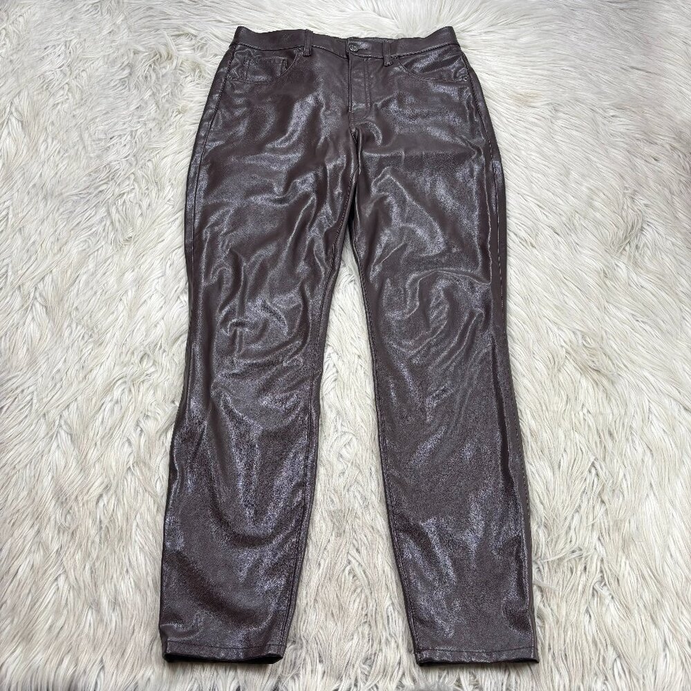 Veronica Beard Vegan Leather Debbie Skinny High‎ Rise